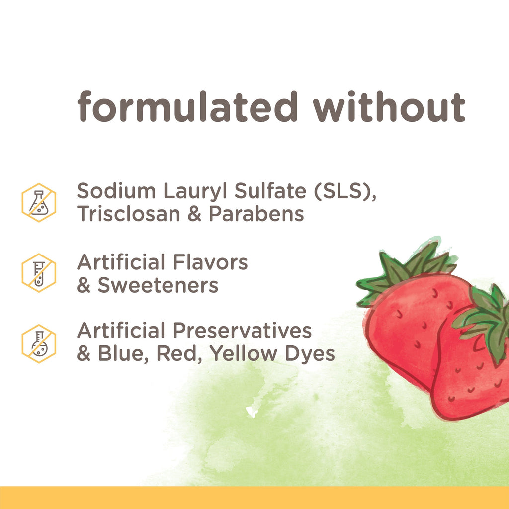Toothpaste, Natural Flavor, with Fluoride, Strawberry Splash E2