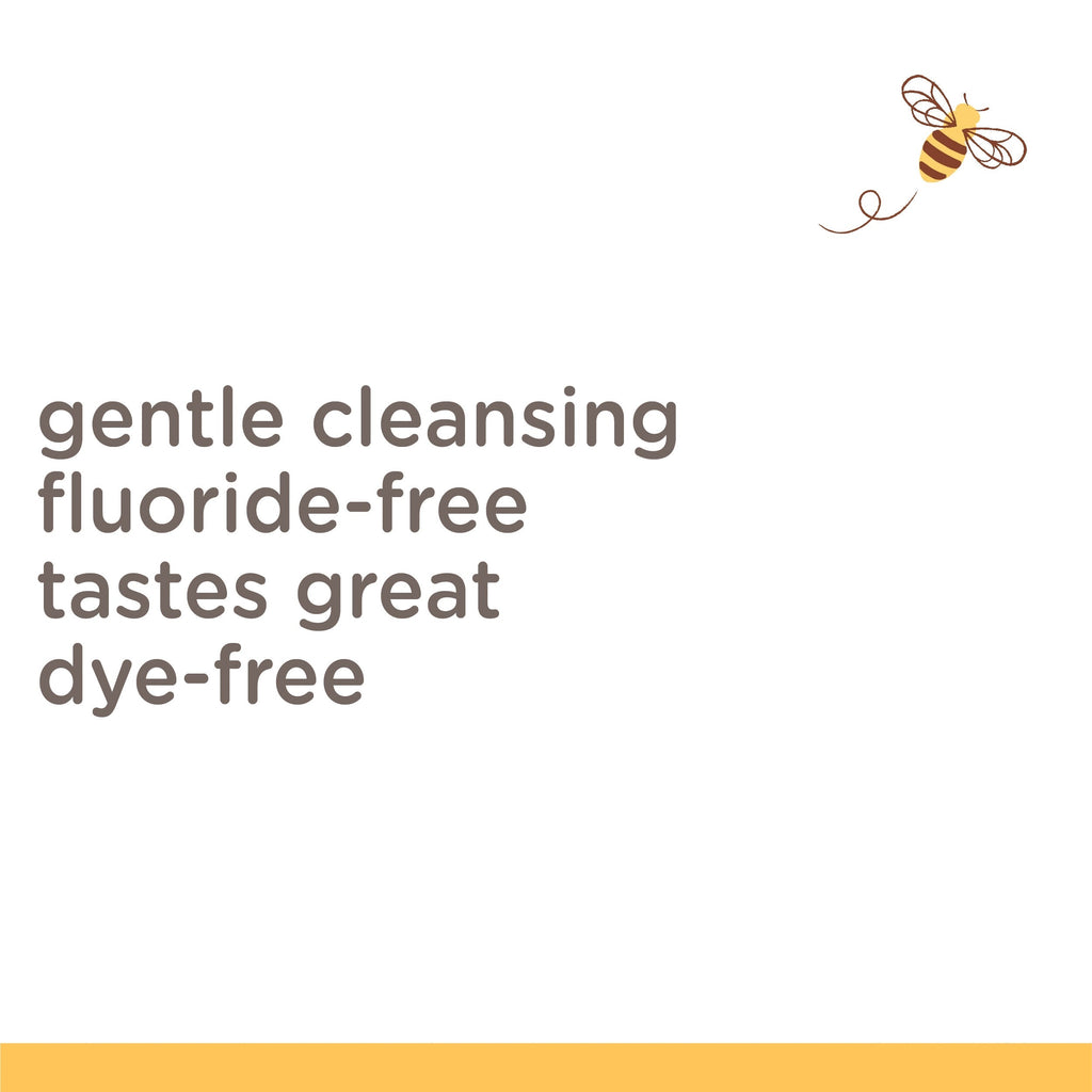 Kids Toothpaste, Natural Flavor, Fluoride Free, Bubble Bee U1