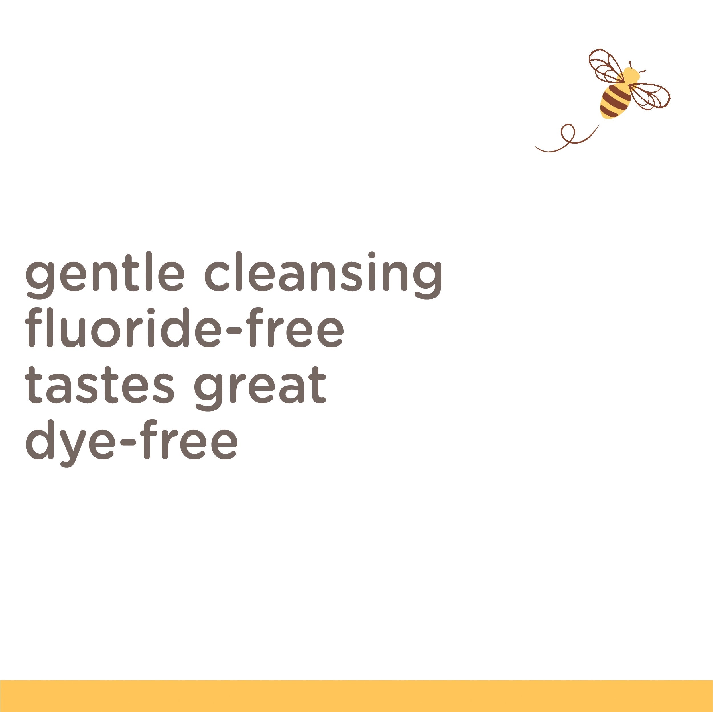 Kids Toothpaste, Natural Flavor, Fluoride Free, Bubble Bee U1
