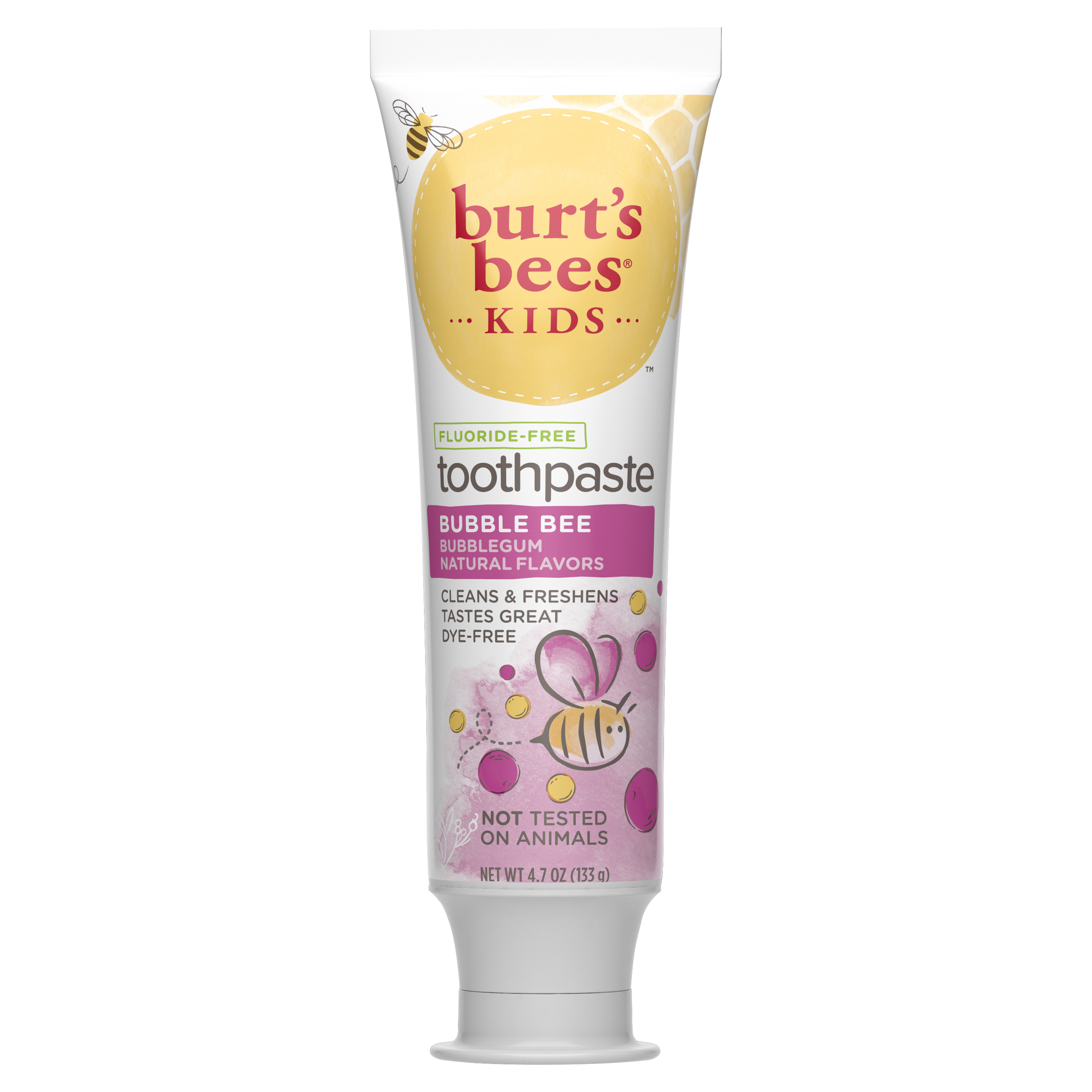 Kids Toothpaste, Natural Flavor, Fluoride Free, Bubble Bee U1