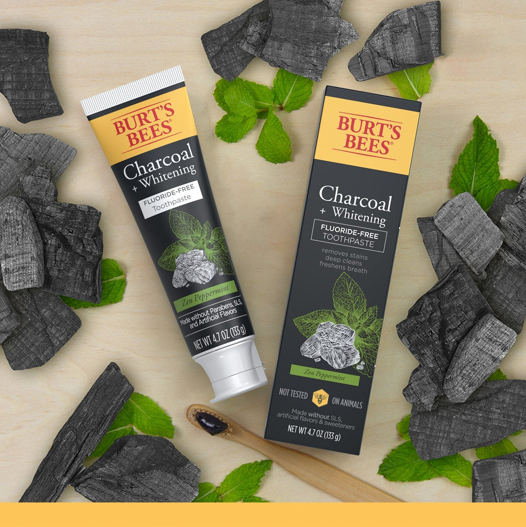 Charcoal + Whitening Zen Peppermint Toothpaste Fluoride-Free S6