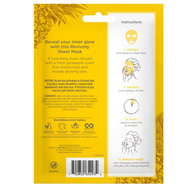 Reviving Pineapple Sheet Mask C0