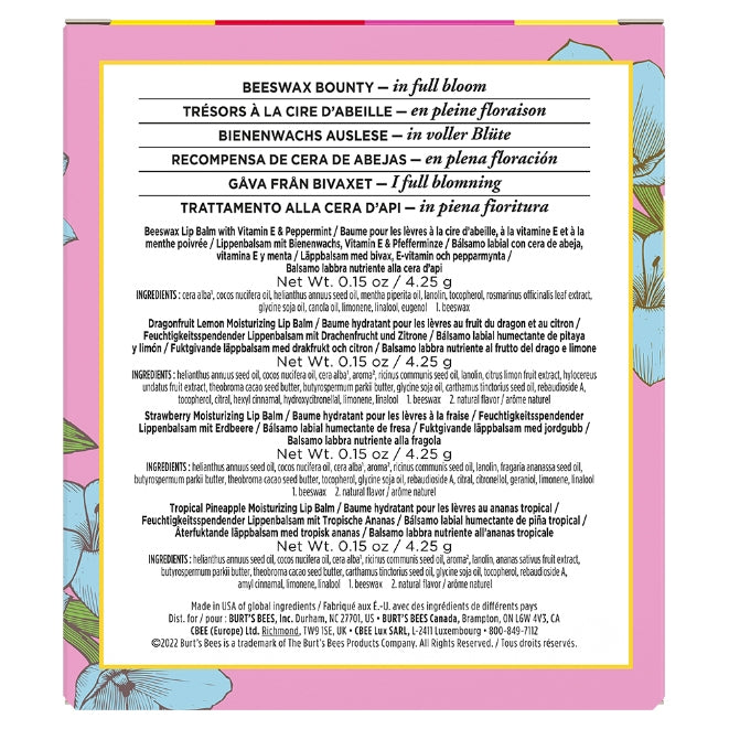 In Full Bloom Assorted Lip Balm Gift Set O2