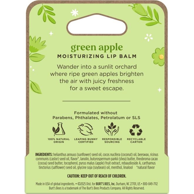 Green Apple Moisturizing Lip Balm – Limited Edition I8