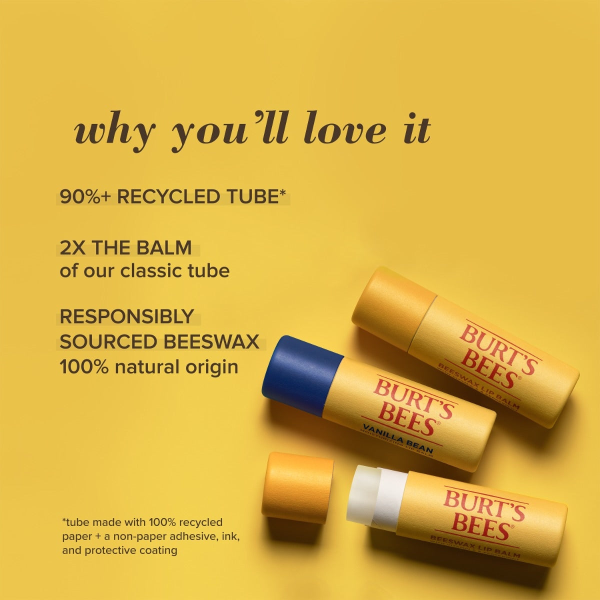 Beeswax Lip Balm Paper Tube T8